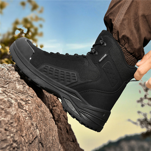 Bottes de randonnée légères mi-montantes pour l'extérieur, bottes tactiques imperméables pour l'entraînement sur le terrain de bataille, chaussures de randonnée antidérapantes - Product Image 6