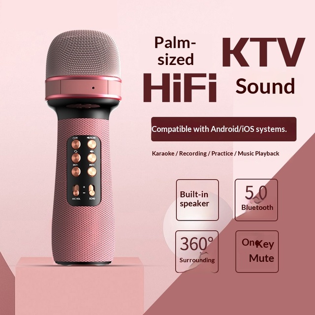 Recording Listening Features Household Use WS-898 Mobile Phone Wireless Children's Singing Microphone