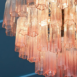 Lustre de plafond pour hôtels, grand lustre LED de plafond, décoration d'hôtel et de restaurant, <span class=keywords><strong>tube</strong></span> en verre américain de qualité supérieure - Product Image 5