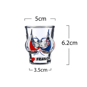 Commercio all'ingrosso personalizzato logo stampato Bahamas Colombia <span class=keywords><strong>turchia</strong></span> <span class=keywords><strong>souvenir</strong></span> turistici bikini portatile bicchieri di vino bicchiere di vino - Product Image 3