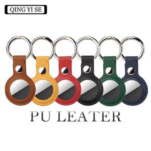 Funda Protectora de Cuero PU para <span class=keywords><strong>Apple</strong></span> AirTag, con Llavero Antipérdida, Accesorios para Llaves, Cartera y Rastreo de Equipaje - Product Image 1