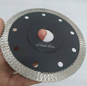Lame de scie diamant pour coupe de carreaux de céramique, coupe de carreaux de céramique ultra-mince, turbo à jante continue pressé à chaud de 115 mm - Product Image 6