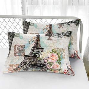 ชุดเครื่องนอนลาย<span class=keywords><strong>หอ</strong></span><span class=keywords><strong>ไอ</strong></span><span class=keywords><strong>เฟล</strong></span>3ชิ้นสำหรับผู้ใหญ่ชุดเครื่องนอนดีไซน์ดอกไม้ย้อนยุค - Product Image 4