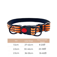 Collier universel moderne pour animaux de compagnie, rayé, six couleurs, robuste, durable, collier de haute qualité, design bicolore, doux pour chiens et chats