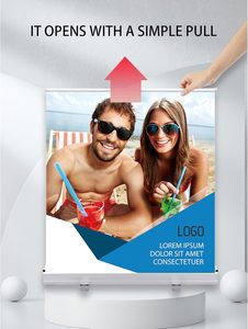 Khuyến Mãi Và Quảng Cáo Nhôm Có Thể Thu Vào Pop-up Biểu Ngữ Đứng Tùy Chỉnh Kỹ Thuật Số In Logo Và Thiết Kế Đồ Họa - Product Image 2