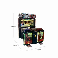 Parc d'attractions intérieur Jeu de tir vidéo à pièces Simulateur Razing Storm Gun Shoot Machine de jeu d'arcade à vendre