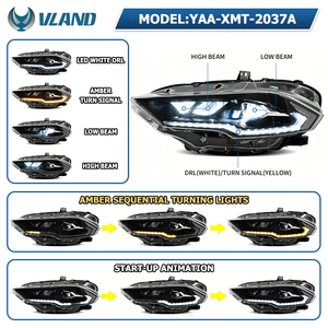 ชุดไฟหน้า VLAND รุ่น S650 แบบ LED สำหรับรถฟอร์ด มัสแตง GT Ecoboost S550 <span class=keywords><strong>ปี</strong></span> 2018 2019 2020 2021 2022 2023 - Product Image 2