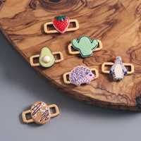 Cartoon Fruit Verbindingshanger Roestvrij staal Gegalvaniseerde afwerking Fris schattig ontwerp Creatieve DIY-armband in niche-stijl