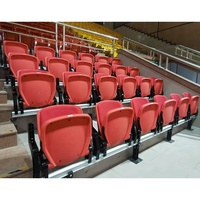 Sièges de stade pliables fixes, directement de l'usine, couleur personnalisable, chaises en plastique pour arènes sportives et gymnases scolaires