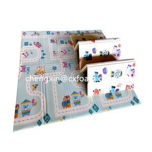 Tappetino da <span class=keywords><strong>Gioco</strong></span> Pieghevole a Doppia Faccia in <span class=keywords><strong>Schiuma</strong></span> XPE per Bambini, <span class=keywords><strong>Tappeto</strong></span> Educativo per Gattonare - Product Image 3