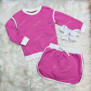 Set Coordinato Boutique per Bambine, Felpa a Maniche Lunghe e Gonna Pantalone Bicolore, <span class=keywords><strong>Abbigliamento</strong></span> <span class=keywords><strong>Invernale</strong></span> per Bambini - Product Image 3
