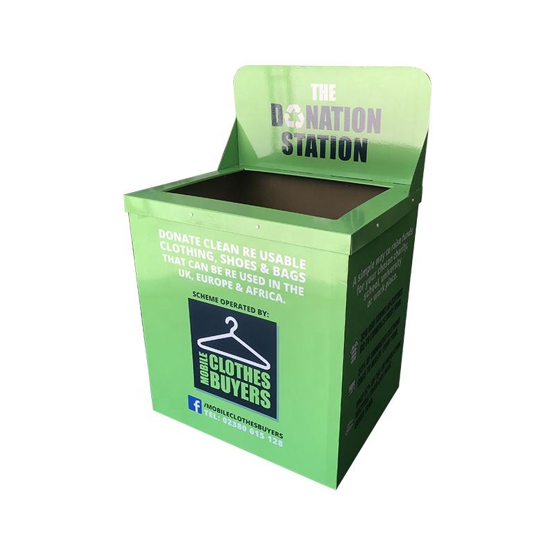 Outdoor Clothing Donation Drop Off Boxes for Charity