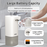 Articles ménagers Distributeur automatique de savon liquide en mousse sans contact de bureau portable 400 ml
