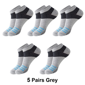 Người Đàn Ông Của Thể Thao Chuyên Nghiệp Chạy Vớ Khăn Dưới Chống Trượt Và Dày Gót Chân Chống Ma <span class=keywords><strong>S</strong></span>át Vớ Ngắn - Product Image 3