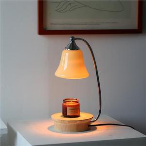 LANJO Caramel Glass Aromatherapy Burner Fragrance Electric Candle Warmer Lamp <b>Heater</b> for Home Office - Product Image 1