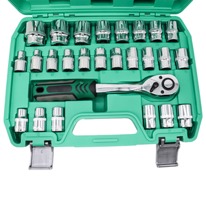 Juego de Llaves de Tubo de Alta Resistencia de 32 Piezas, con Trinquete de 72 Dientes, Vasos para Bujías y Varillas de Extensión para Reparación de Automóviles y Bricolaje - Product Image 4
