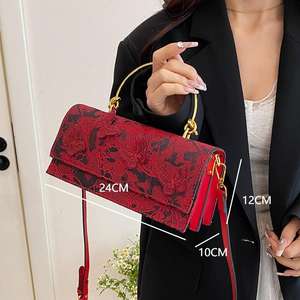 <span class=keywords><strong>2026</strong></span>钱包最新设计女士单肩包时尚PU皮革斜挎包蝴蝶结奢华女士手袋厂批发 - Product Image 3