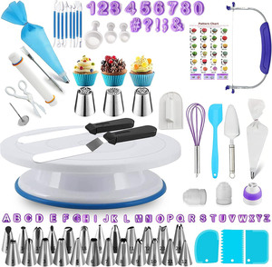 Kit de 207 embouts de décoration de gâteaux pour pâtisserie, outils de cuisine pour glaçage et pâtisserie DIY, ensemble d'embouts de décoration - Product Image 4