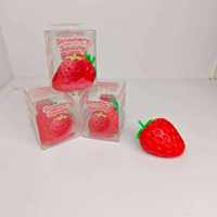 Jouet Squishy Fraise Mignon à Presser, Jouet Anti-Stress en Forme de Fruit, en TPR Souple Non Toxique, Unisexe, pour Enfants