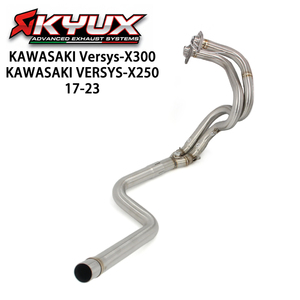 Tubo de Escape Delantero de Acero Inoxidable para Motocicleta Kawasaki Versys X 250/X 300 (2017-2023) - Alto Flujo y Duradero - Product Image 1