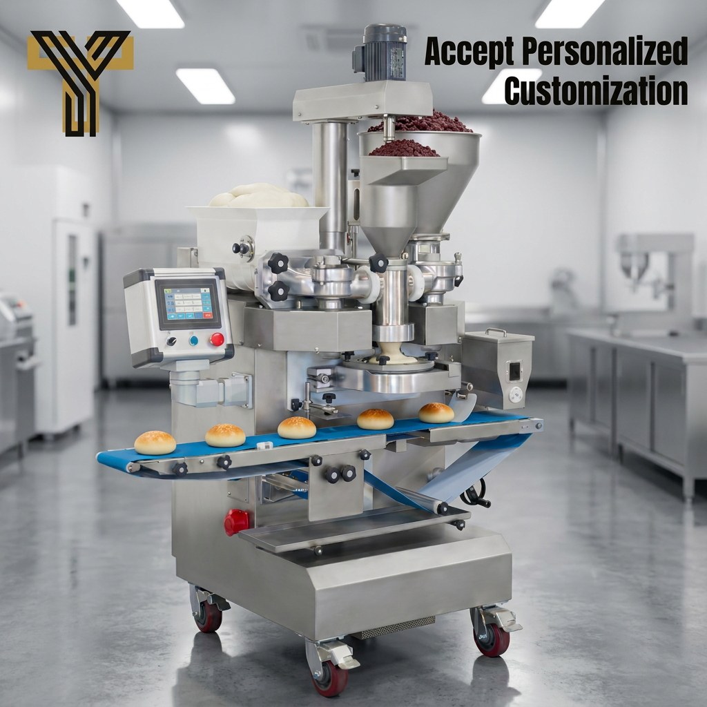 New Automatic Multi-Function EnCrusting Machine Pastry Dumpling Mooncake Baking Industrial Flour Processor Bakery Use