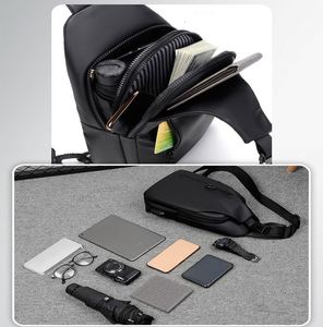 Wholesales Casual Fashion Fanny Packs <b>for</b> Men Outdoor Multi-Pockets Waterproof Waist <b>Bag</b> <b>Travel</b> Large Capacity Chest <b>Bag</b> - Product Image 2