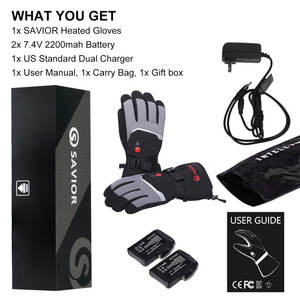 Guanti riscaldanti termici per sport invernali da uomo e donna guanti riscaldati da sci impermeabili traspiranti con batteria ricaricabile intelligente USB - Product Image 6