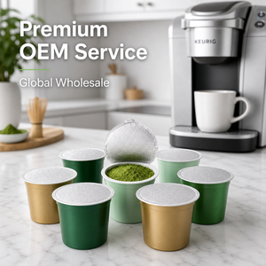 Cápsulas de Matcha Ceremonial de Primera Calidad Compatibles con Cafeteras K Cup, Cápsulas de Té Verde Orgánico, Admite Logotipo Personalizado - Product Image 3
