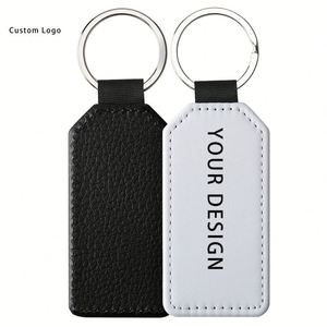 Custom Shape Pu <b>Leather</b> <b>Keychains</b> with Thermal Transfer Printing Perfect for Eco-Friendly Gift Events - Product Image 5