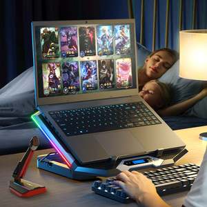 8 ventilateurs silencieux coussin de refroidissement pour ordinateur <span class=keywords><strong>portable</strong></span> bonne ventilation avec flux d'air stong - Product Image 2