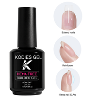 Biab gel de construction pour ongles TPO sans HEMA en bouteille, 49 couleurs, extension de vernis à ongles en gel de construction UV semi-permanent et transparent, marque privée