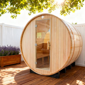 Isıtma panelleri ile özelleştirilebilir açık saunalar odası ahşap saunalar odası çeşitli stilleri - Product Image 2