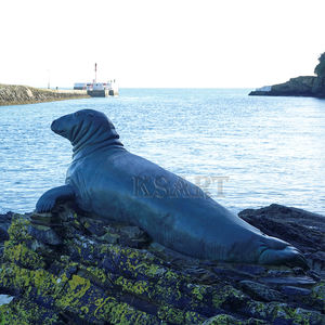 Sculpture moderne d'extérieur-Statue décorative en forme d'animal marin-Bronze-Deux dauphins-Décoration <span class=keywords><strong>de</strong></span> jardin - Product Image 2