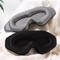Masque de sommeil 3D personnalisé en mousse à mémoire de forme confortable, cache-yeux occultant la lumière, avec cavité oculaire profonde pour extensions de cils
