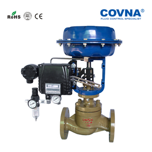 Vanne de régulation modulante COVNA WCB, vanne à diaphragme pneumatique en acier moulé, vanne à globe pneumatique à bride avec positionneur - Product Image 2