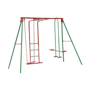 Buiten Park Tuin Buiten Metalen Plastic Kinderen Glijbaan Zweefvliegtuig Schommel Sets Speeltuin Outdoor Kinderen Schommel Sets Te Koop