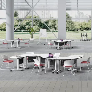 Greatway rekabetçi fiyat popüler modern tasarım eğitim odası katlanır masa katlanabilir masa