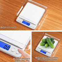 Balance de cuisine numérique portable électronique pour bijoux, avec écran LCD et piles, pour peser les aliments