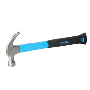 FIXTEC Hand Tools America Style Claw Hammer with Fiber Glass Handle 8oz/16oz