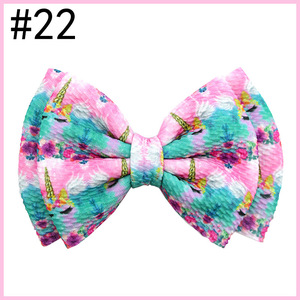 กิ๊บติดผมสองชั้น6นิ้วกิ๊บติดผมรูปยูนิคอร์นโบว์ติดผมผ้าลิเวอร์พูลสำหรับผู้หญิงแบบทำมือเด็กผู้หญิงอุปกรณ์เสริมที่คาดผม - Product Image 3