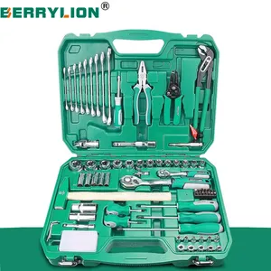 Berrylion 자동차 수리 키트 소켓 렌치 래칫 도구 조합 혼합 포장 도구 세트 다기능 도구 상자 공장 가격