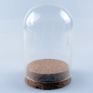 Dôme en verre rond classique 5*7cm avec base en bois et bouchon en <span class=keywords><strong>liège</strong></span>, modèle MM de luxe, nouveau modèle MM001CD, décoration d'intérieur contemporaine pour anniversaire, style Art déco - Product Image 5