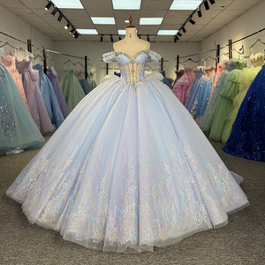 Verified Supplier Light Blue Ball Gowns Eco-Friendly Fabric Choice |  Alibaba.com