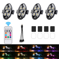 Kaidengzhe 5 LED Flugzeug-Stroboskoplicht LED-Blitzlicht Seitenmarkierungsleuchte Kabellose LED-Warnblitzlampe mit Fernbedienung
