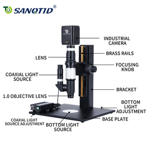 SANQTID TD-T167 Obiettivo per Microscopio Digitale Apocromatico 4K ad Alta Definizione con <span class=keywords><strong>Zoom</strong></span> Ultra 1.67X (0.3-3.0X), Messa a Fuoco Manuale, LED - Product Image 4