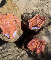 2025 Logo personnalisé couleur enfant en bas âge enfants adolescentes maillots de bain tissu écologique fourni personnalisé une pièce Bikini maillots de bain