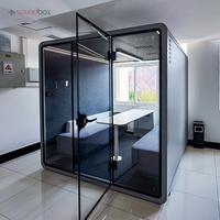 Poste de travail moderne insonorisée pour bureau avec canapé et cabine de table Turbo Fresh Air System Office Soundbox Pod