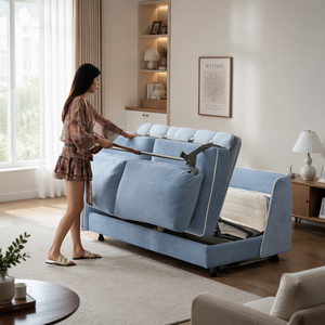 Canapé-<span class=keywords><strong>lit</strong></span> pliant multifonctionnel Somnus Shuman <span class=keywords><strong>en</strong></span> métal pour petit appartement, salon, chambre à coucher, <span class=keywords><strong>lit</strong></span> simple/<span class=keywords><strong>double</strong></span> - Product Image 2