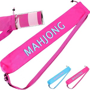 Sac de transport pour tapis de mahjong, pochette de rangement portable avec cordon de serrage et bandoulière réglable pour tuiles de mahjong, poker, jeux de société - Product Image 6