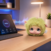 Jouet en peluche intelligent IA 4G eSIM interactif vocal, adorable poupée moelleuse, robot compagnon multilingue alimenté par DeepSeek pour enfants et adultes